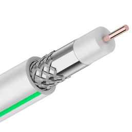 Кабель коаксиальный PROconnect SAT 703 B, CCS/Al/Al, 75%, 75 Ом, бухта 100 м, белый 01-2431-2