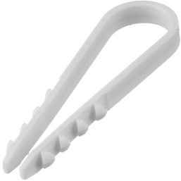 Дюбель-хомут для крепления кабеля 19-25 (100 шт) УралПак (белый)