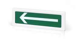 ОПОП 1-8, световое табло ВЫХОД 24В + стрелка влево (зелёный фон)