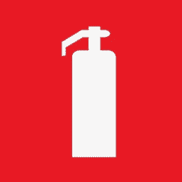 Наклейка знак пожарной безопасности "Огнетушитель"100*100 мм Rexant 56-0050