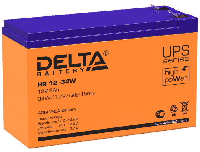 Аккумулятор HR 12-34W Delta