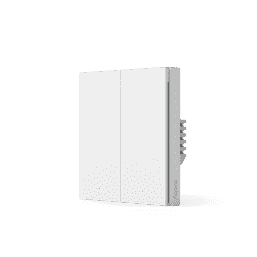 Умный настенный выключатель H1 EU (без нейтрали, 2 клавиши), модель WS-EUK02 AQARA