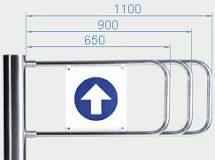 PERCo-AG-1100 Створка длиной 1100 мм для калитки с приводом PERCo-WMD-05S
