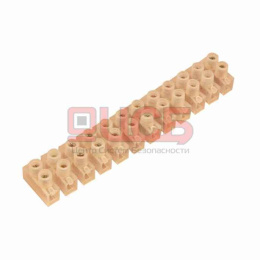 Клеммная колодка винтовая KВ-10 (4-10 мм²), ток 10A, полипропилен черный (ЗВИ) 07-5010-2