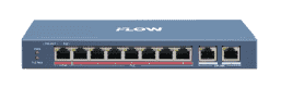 F-SW-EU410HPOE-V Неуправляемый коммутатор 8 RJ45 100M PoE с грозозащитой 6кВ