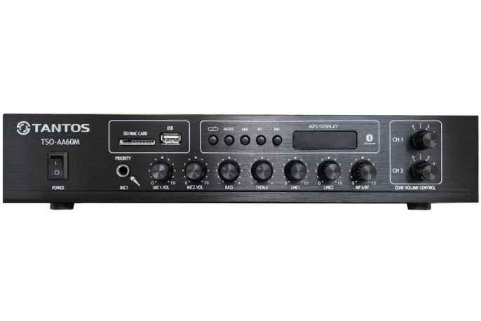 TSo-AA60M  Компактный трансляционный усилитель 60 Вт, 100В, USB, FM-тюнер