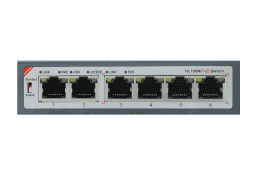 BAS-IP SH-20.4 - Неуправляемый PoE коммутатор 10/100Base-TX, RJ-45 Auto-MDI/MDI-X, 4 PoE порта + 2 U