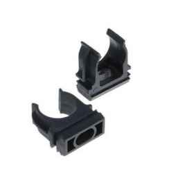 Крепеж-клипса для трубы ПНД 25 мм черная 