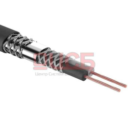 Кабель микрофонный 2 х 0,25мм², 1 экран, d 6,8мм., черный, 100 м.  REXANT 01-6029 