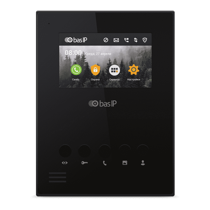 BAS-IP AU-04LAF BLACK - Видеодомофон индивидуальный.