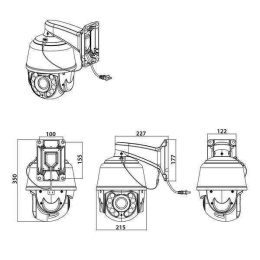 Amatek AC-I5015PTZ36H уличная высокоскоростная поворотная IP камера 5Мп